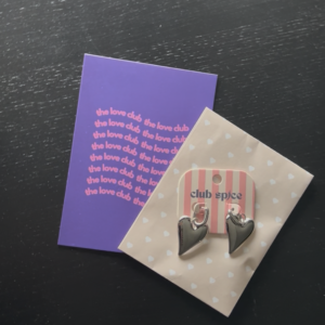 Love oorbellen zilver