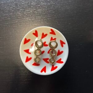 Gouden cirkel oorbel