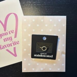 Open cirkel ring goud