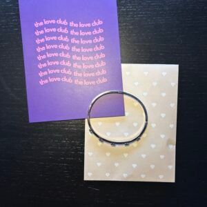 Bangle met hartdetails zilver