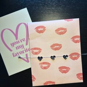 Hartjes armband zilver