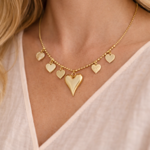 Five hearts ketting